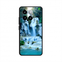 Матовый силиконовый чехол Водопад 8 на Xiaomi 14