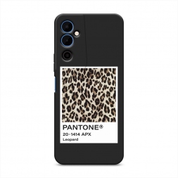 Матовый силиконовый чехол Pantone leopard на Tecno Pova Neo 2