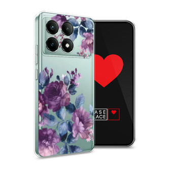 Силиконовый чехол Purple Blossoms на Xiaomi POCO X6 PRO 5G