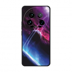 Матовый силиконовый чехол Космос 17 на Xiaomi 14 Ultra