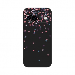 Матовый силиконовый чехол Посыпка сердечки на Google Pixel 11 Pro