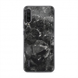 Силиконовый чехол Чёрный кристалл текстура на Xiaomi Mi A3