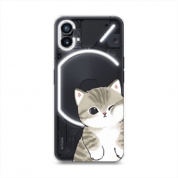 Силиконовый чехол Пухлый котик на Nothing Phone 1