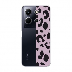 Силиконовый чехол Пурпурный леопард на Infinix Note 30i