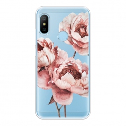 Силиконовый чехол Акварельные бутоны на Xiaomi Redmi 6 Plus