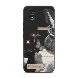 Матовый силиконовый чехол midnight collage на Vivo Y02