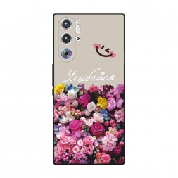 Матовый силиконовый чехол Букет счастья на ZTE Nubia Red Magic 9 Pro