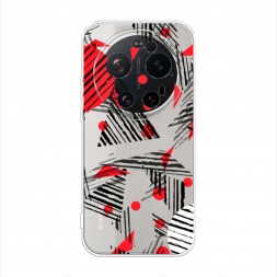 Силиконовый чехол Треугольники геометрия на Xiaomi 17 Ultra