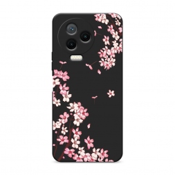 Матовый силиконовый чехол Ветви сакуры 1 на Infinix NOTE 12 2023