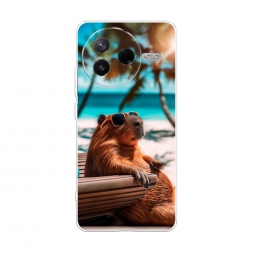 Силиконовый чехол Чилловая капибара на Xiaomi POCO F7 Pro