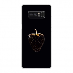 Силиконовый чехол Black strawberry на Samsung Galaxy Note 8