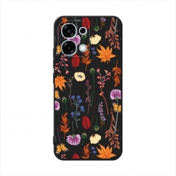 ������� ����������� ����� Orange Purple flowers �� Oppo A6 Pro