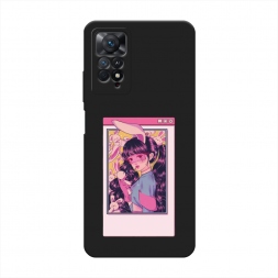 Матовый силиконовый чехол Anime window на Xiaomi Redmi Note 11 Pro 5G