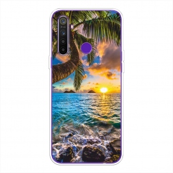 Силиконовый чехол Восход 5 на Realme 5
