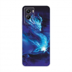 Силиконовый чехол Лунный дракон на Vivo Y55s 5G