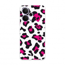 Soft touch белый Pink cow spots на Realme 14T