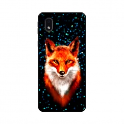 Матовый силиконовый чехол Волшебная лиса на Samsung Galaxy A01 Core