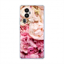 Силиконовый чехол Пионы яркие на Oppo Reno 10