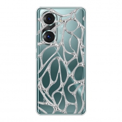 Силиконовый чехол Сетка хром на Honor 60 Pro