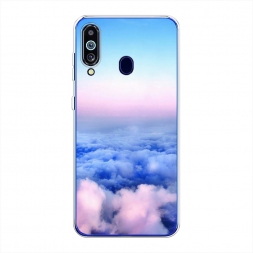 Силиконовый чехол Облака на Samsung Galaxy M40