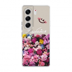 Силиконовый чехол Букет счастья на Tecno Camon 40 Pro