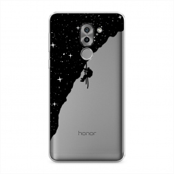 Силиконовый чехол Скалолаз в космосе на Honor 6X
