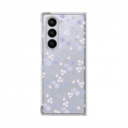 Силиконовый чехол Сиреневые розы паттерн на Samsung Galaxy Z Fold 6