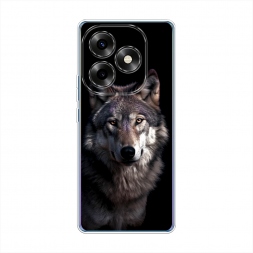 Силиконовый чехол Волчий взгляд на Itel S23 Plus
