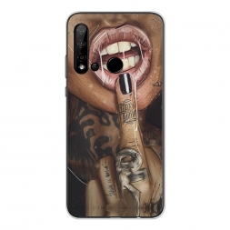 Силиконовый чехол Девушка с татуировками на Huawei Nova 5i