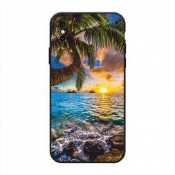 Матовый силиконовый чехол Восход 5 на iPhone XS (10S)