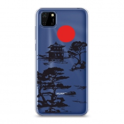 Силиконовый чехол Алое солнце на Huawei Y5p
