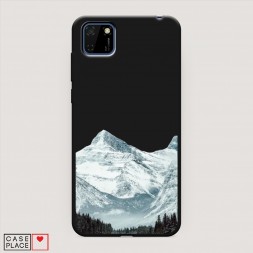 Матовый силиконовый чехол Горы арт 1 на Huawei Y5p