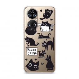 ����������� ����� Black cat doodles �� Huawei P50