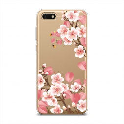 Силиконовый чехол Большая сакура на Huawei Y5 Lite (2018)