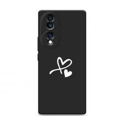 Матовый силиконовый чехол Сердечко минимализм на Honor 70