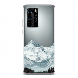 Силиконовый чехол Горы арт 1 на Huawei P40 Pro