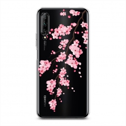 Силиконовый чехол Розовая сакура на Huawei Y9s