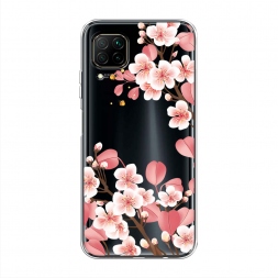 Силиконовый чехол Большая сакура на Huawei Nova 7i