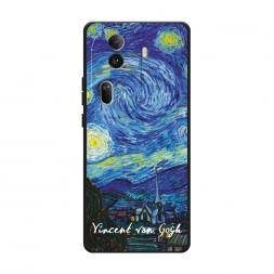 Матовый силиконовый чехол De sterrennacht Vincent van Gogh на Oppo Reno 11 Pro (Global)