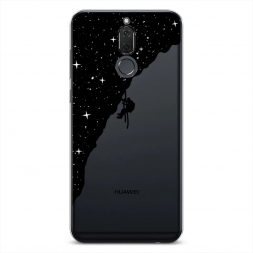 Силиконовый чехол Скалолаз в космосе на Huawei Mate 10 Lite