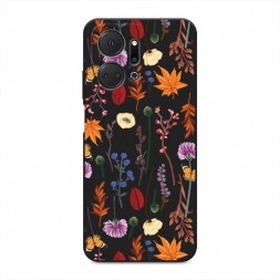 ������� ����������� ����� Orange Purple flowers �� Honor X7A Plus