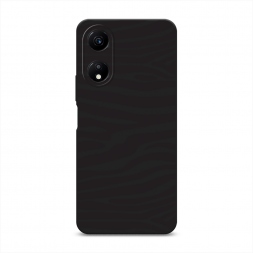 Матовый силиконовый чехол Окрас зебры черный на Honor X5 Plus