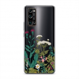 Силиконовый чехол Дикие полевые цветы на Honor 30 Pro Plus