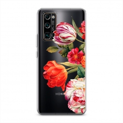 Силиконовый чехол Весенний букет на Honor 30 Pro Plus