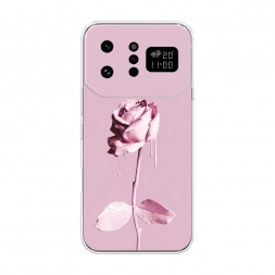 Силиконовый чехол Роза в краске на Infinix Note 60 Ultra