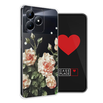 Силиконовый чехол Цветочная картина 2 на Realme Note 50