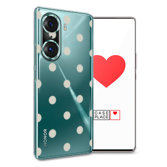 Силиконовый чехол Бежевый горох на Honor 60 Pro