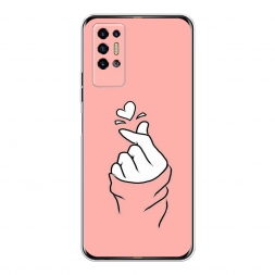 Силиконовый чехол Любовь-щелк на Tecno Pova 2