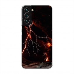 Силиконовый чехол Молния 4 на Samsung Galaxy S22