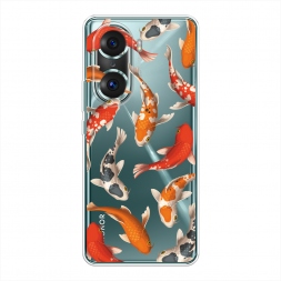 Силиконовый чехол Рыбки карпы кои на Honor 60 Pro